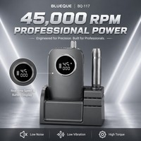 BQ-117 45000RPM Ponceuse à ongles rechargeable professionnelle personnalisée en usine pour salons de beauté, achat en gros