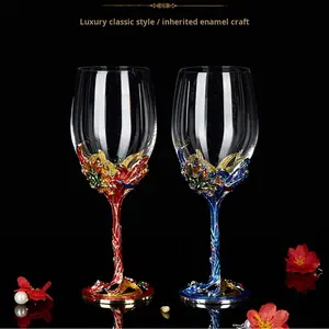 طقم دورق زجاجي للنبيذ الأحمر على الطراز الأوروبي، أكواب معدنية فاخرة بتصميم عتيق وطويلة، سعة 301-400 مل، عصرية ومستدامة - Product Image 6