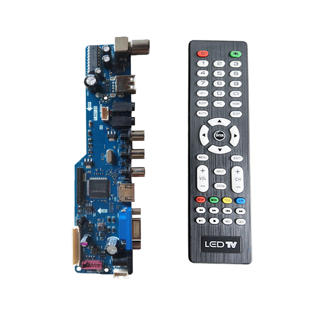 Led TV Mainboard T.R67.03 Universal Lcd TV Controller Board Support Remote Control Digital Switching Resolution Led TV PCB