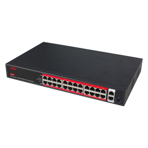 Commutateurs réseau 24 ports RJ45 10/100M + 2 ports Uplink 10/100/1000M + 1 port SFP 1000M, commutateur PoE 24V non standard - Product Image 3