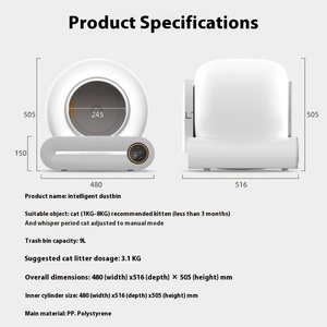 Vente en gros de toilettes intelligentes pour chat avec application Wifi personnalisée, pot intelligent pour litière pour chien et chat, nettoyage automatique - Product Image 5