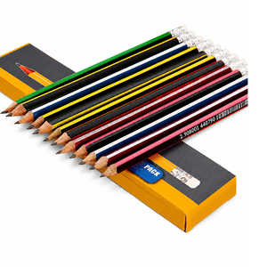 Paquete de 12 Lápices de Madera HB Estándar con Goma de Borrar, Escritura Suave, para la Escuela, Oficina, <span class=keywords><strong>Dibujo</strong></span>, Estudiantes, Papelería - Product Image 1