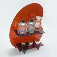 Boîte de rangement de présentoir cosmétique de vanité en acrylique mobile pour les magasins à domicile et les expositions en métal, plastique et bois