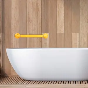 Badezimmer Dusche Toilette barrierefreie Sicherheit gelbe Sicherheit ABS Kunststoff PVD Rolle Bügel Griff-Unterstützung Griff