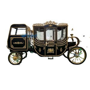 Carruaje Real Eléctrico para Bodas, Carroza de Caballos Estilo Cenicienta, Carruajes de Lujo Estilo Victoria Europeos - Product Image 1