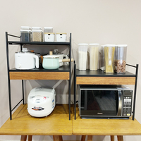 Yomoergo-étagère de rangement en métal, accessoire de cuisine, organisateur, support pour four à micro-ondes