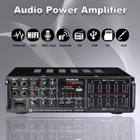 VIRE 325BT 2*200W Subwoofer HiFi ev dijital amplifikatör bağımsız kontrol ekolayzer 4 yollu mikrofon ses Stereo dijital AMP