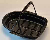 Boîte de poulet rôti jetable, pièces, récipient de rangement de poulet rôti, couvercle transparent