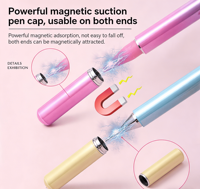 Stylo à double embout pour nail art, 4 couleurs, manche métallique, embout cranté, pointe douce pour usage professionnel et DIY