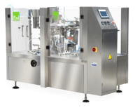 Machine d'emballage rotative multi-stations R8-200 pour sachets préformés, idéale pour l'emballage de fruits secs et de noix en sachets à fermeture éclair verticaux