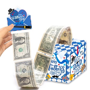 Caja de regalo para tirar de dinero de papel para el Día <span class=keywords><strong>del</strong></span> <span class=keywords><strong>Padre</strong></span> Feliz fiesta <span class=keywords><strong>del</strong></span> Día <span class=keywords><strong>del</strong></span> <span class=keywords><strong>Padre</strong></span> regalos en efectivo decoración sorpresa - Product Image 1