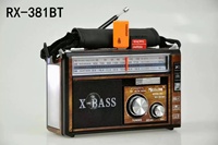 Radio rechargeable GOLON RX-381BT avec haut-parleur Bluetooth, lecteur MP3 USB SD TF, solaire et lumière