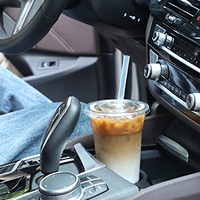 Gobelets jetables écologiques en PET transparent de 9 oz avec couvercle, personnalisables avec logo, pour café et jus