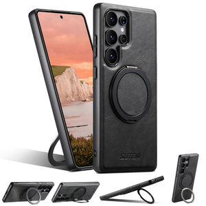 Étui de luxe en cuir huilé avec béquille pour téléphone portable Samsung S26 S25 S24 S23 Plus Ultra – Étui en cuir personnalisé - Product Image 5