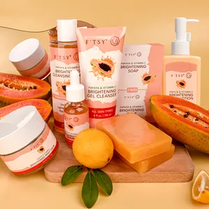 Natural Advanced Pro Formula Papaya Skin Care Combo Brightening Smoother Full Skin Care Set