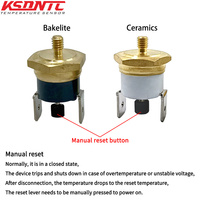 Thermostat bimétallique hexagonal en cuivre KSD301 M4 16A/15A 95°C 165°C pour machine à café