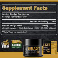 Résine de Shilajit de l'Himalaya de qualité alimentaire, marque privée OEM, acide fulvique, vente en gros, 100% pur extrait naturel de Shilajit liquide CAN