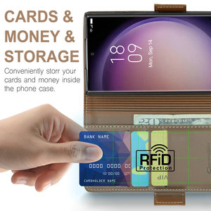 Caseme เคสหนังฝาพับสุดหรูมีขาตั้งสำหรับ A13, เคสโทรศัพท์ A53 A23 A43 A73-<span class=keywords><strong>360</strong></span>องศา - Product Image 6