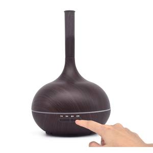 Difusor de Aroma Creativo con Diseño de Gota de Agua, Humidificador de 0.5L con Acabado en Madera Oscura para el Hogar, 10-20 m², con Función de Temporizador - Product Image 1