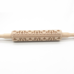 Olive gỗ cán <span class=keywords><strong>Pin</strong></span> gỗ tự nhiên Bột Con lăn pháp cán pins cho Baking không độc hại mỏng cán <span class=keywords><strong>Pin</strong></span> cho bánh pizza bánh mì - Product Image 4