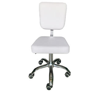 Modern Luxury Pedicure Barber Chair in White Customizable Color Small Spa <b>Stool</b> Plastic Saddle Chair for Salons - Product Image 1