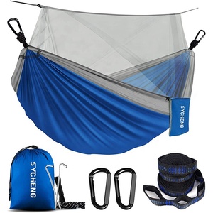 ขายส่งการเดินทางเป้กลางแจ้งการอยู่รอด Ultralight Camping Rainfly เปลญวนไนลอนเดินทางพร้อมมุ้งกันยุง