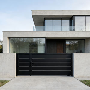 Portail Coulissant Automatique Moderne pour <span class=keywords><strong>Entrée</strong></span> de Villa, en Aluminium, Sécurité de Voie d'Accès, Design de Luxe, Sans Rail - Product Image 4