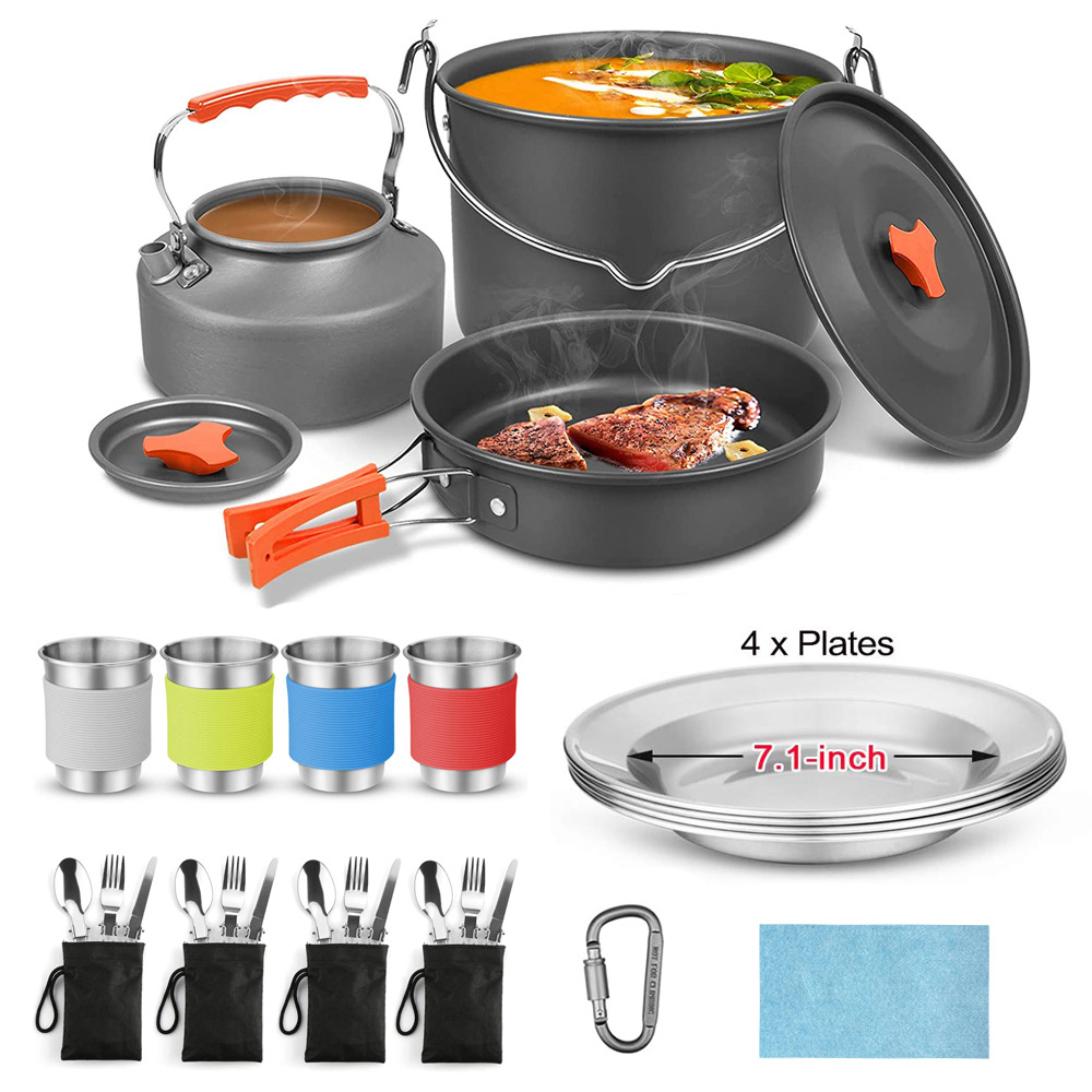 Soucoupe peu profonde orange pour 4 personnes, théière 1,1 L