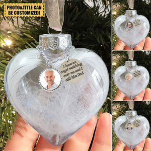 RubySub corazón moderno bola conmemorativa adorno <span class=keywords><strong>de</strong></span> <span class=keywords><strong>Navidad</strong></span> colgante <span class=keywords><strong>de</strong></span> plumas transparentes para decoraciones fábrica al por mayor - Product Image 2