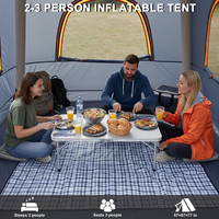 Nouvelle tente de camping gonflable, imperméable, ouverture automatique, quatre saisons, ultra légère, pliable, portable, une chambre pour