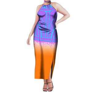 <span class=keywords><strong>Outlet</strong></span> di fabbrica su richiesta abito senza maniche Pacific Island Art 6XL elegante collo appeso abito a spalle scoperte per la <span class=keywords><strong>sera</strong></span> - Product Image 5