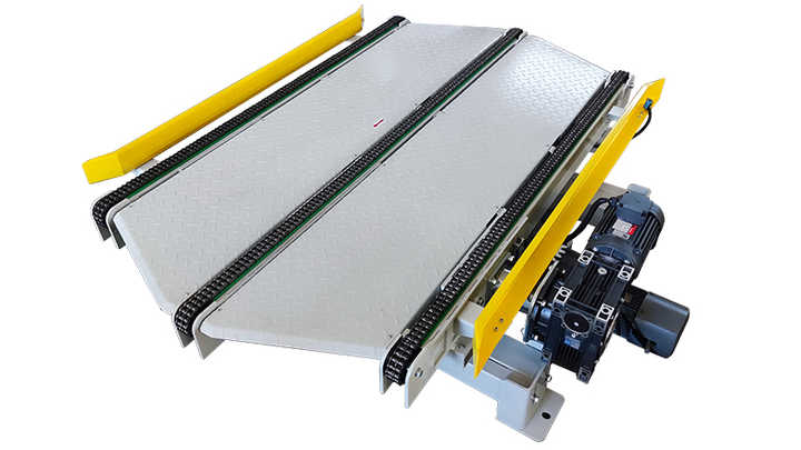 UCTC-90 90 Degree Powered Rotation Pallet Chain Turntable