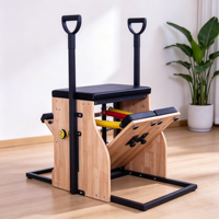Chaise Wunda en bois de chêne durable pour Pilates, Yoga, Fitness, Musculation et Exercice