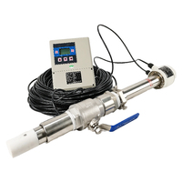 Débitmètre électromagnétique liquide conducteur de l'eau du type 220VAC d'insertion de l'usine RS485 de la Chine