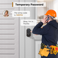 Serrure de porte intelligente à empreinte digitale sans clé, avec clavier électronique et verrouillage automatique à une touche