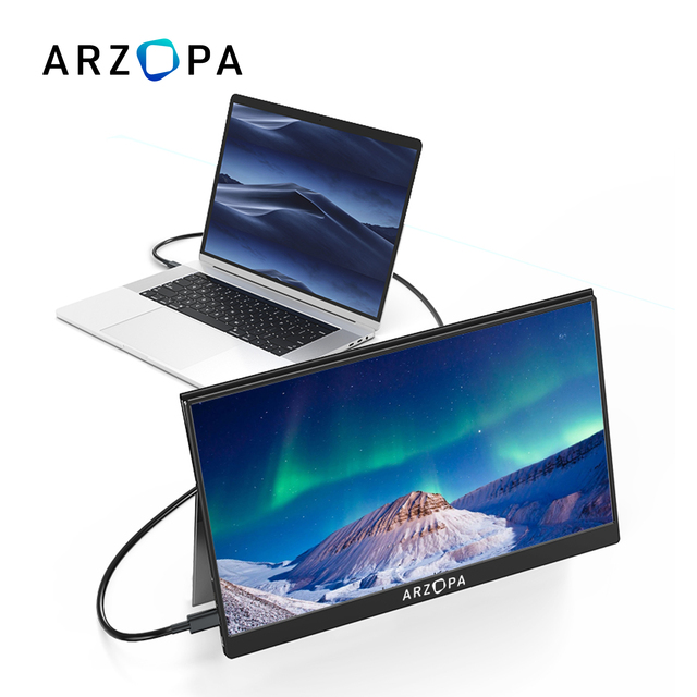 Ultra Thin Wireless Portable Laptop Monitor WIFI 17.3 Inch Gaming USB Monitor Portatil Touchscreen