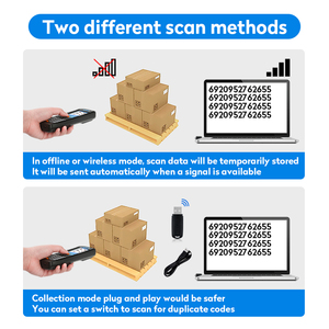 JR <span class=keywords><strong>2D</strong></span> không dây máy quét mã vạch PDA di động hàng tồn kho Máy quét dữ liệu <span class=keywords><strong>Collector</strong></span> với 2.8 inch Màn hình LCD - Product Image 3
