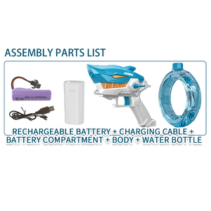 QS populaire enfant dessin animé Animal forme été plage <span class=keywords><strong>jeu</strong></span> de tir jouets en plastique extérieur électrique longue portée pistolet à eau jouets - Product Image 3