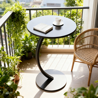 Table à manger moderne minimaliste en plastique, portable, 2 places, étagère de rangement multifonction, mobilier de salle à manger pour hôtel et appartement