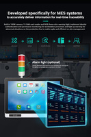 Terminal MES de Control Industrial IP65 de 10,1 pulgadas, estación de trabajo Android Windows, pantalla SOP, Panel de pantalla táctil, PC, lector NFC incorporado