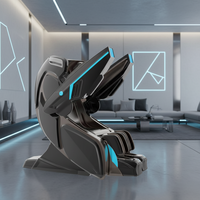 Fauteuil de massage robotisé SL Track 4D avec contrôle de la chaleur, fonction de levage, zéro gravité, jambes et bras séparables
