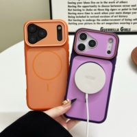 Coques de téléphone de luxe antichoc en TPU+PC avec anneau magnétique pour chargement sans fil, compatibles avec 17 Pro Max/17/16/15/14/13/12/11