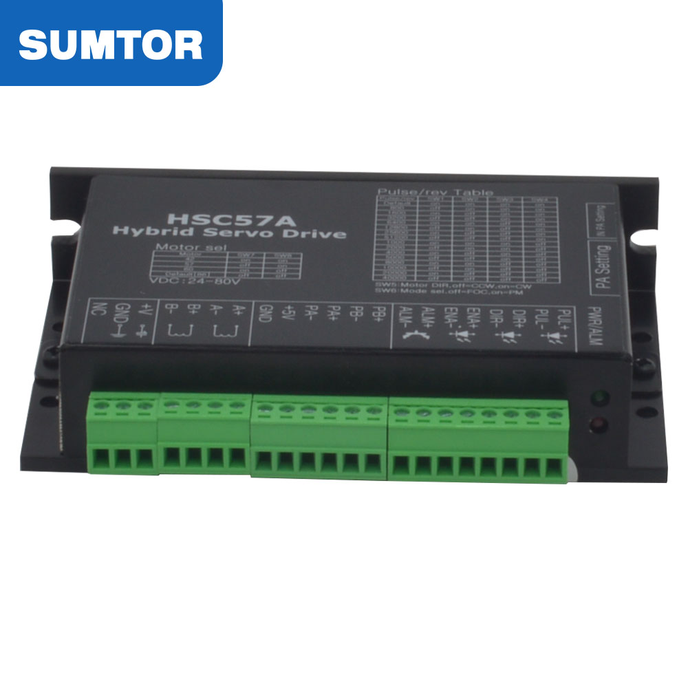 57 Stepper Motor, NEMA23 1Nm Hybrid Closed Loop Stepper Servo Motor Driver Kit 36VDC IHSS57-36-10 For CNC Control