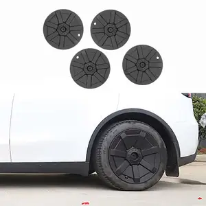 2023 yaratıcı yeni tasarım 19 inç Hub ile yüzer Logo aydınlatmak tam araba dış dekorasyonu parçaları sert plastik JANT KAPAĞI