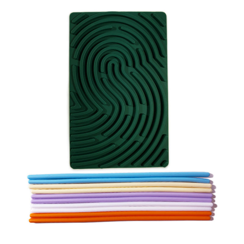 Rectangular dark green