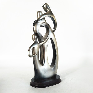 Escultura Familiar <span class=keywords><strong>de</strong></span> 3 Personas, Estatua Abstracta <span class=keywords><strong>de</strong></span> Resina, Figura <span class=keywords><strong>de</strong></span> Padres e Hijo, Arte - Product Image 4