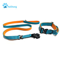 Ensemble collier et laisse tactiques pour chien en nylon confortable rembourré en néoprène avec boucle en métal robuste personnalisée