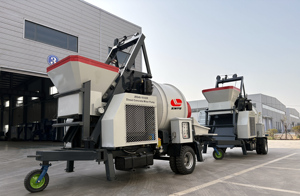 Bomba mezcladora de hormigón con motor diésel JBS40, bomba de hormigón móvil a la venta - Product Image 5