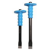 Ciseau à marteau de maçonnerie de démolition professionnel FIXTEC Ciseau à pointe plate en acier au carbone de 250mm Ciseau à froid