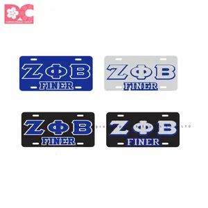 Factory Made license plates Custom license plate Zeta Phi Beta Car License Plate